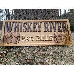 Personalized Bar Sign for Home Bar Decor Man Cave Decor Carved Wood Sign Custom Bar Decor Beer Lover Gift Wooden Pub Sign Basement Bar Sign 3Dwoodworker